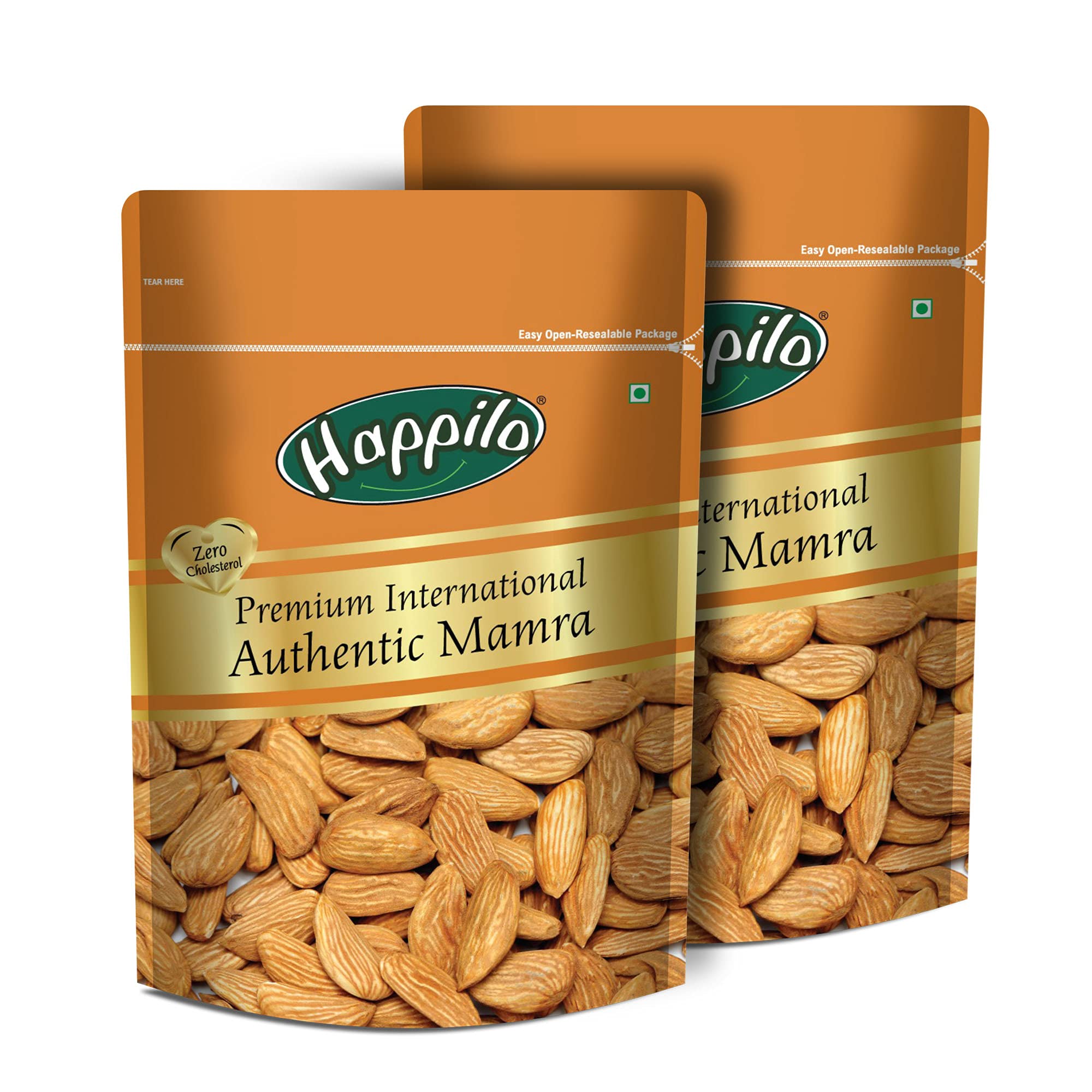 Happilo Premium International Authentic Mamra Almonds 250 g each (Pack of 2) | Natural Dry Fruit | High Protien Snack & Super Healthy Crunchy Badam Giri (B099T9T9GM) Amazon Price History, Amazon Price Tracker