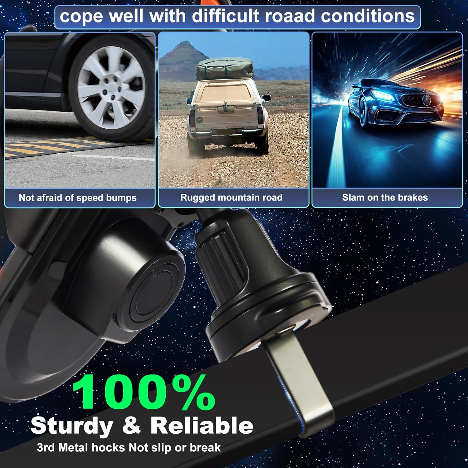 Phone Holders for Your Car with Wireless Chargre - Metal Hook Clip, Auto Clamp Air Vent Cell Phone Car Mount, Hands Free Universal Automobile Cradle Fit for iPhone Android and All Smartphones