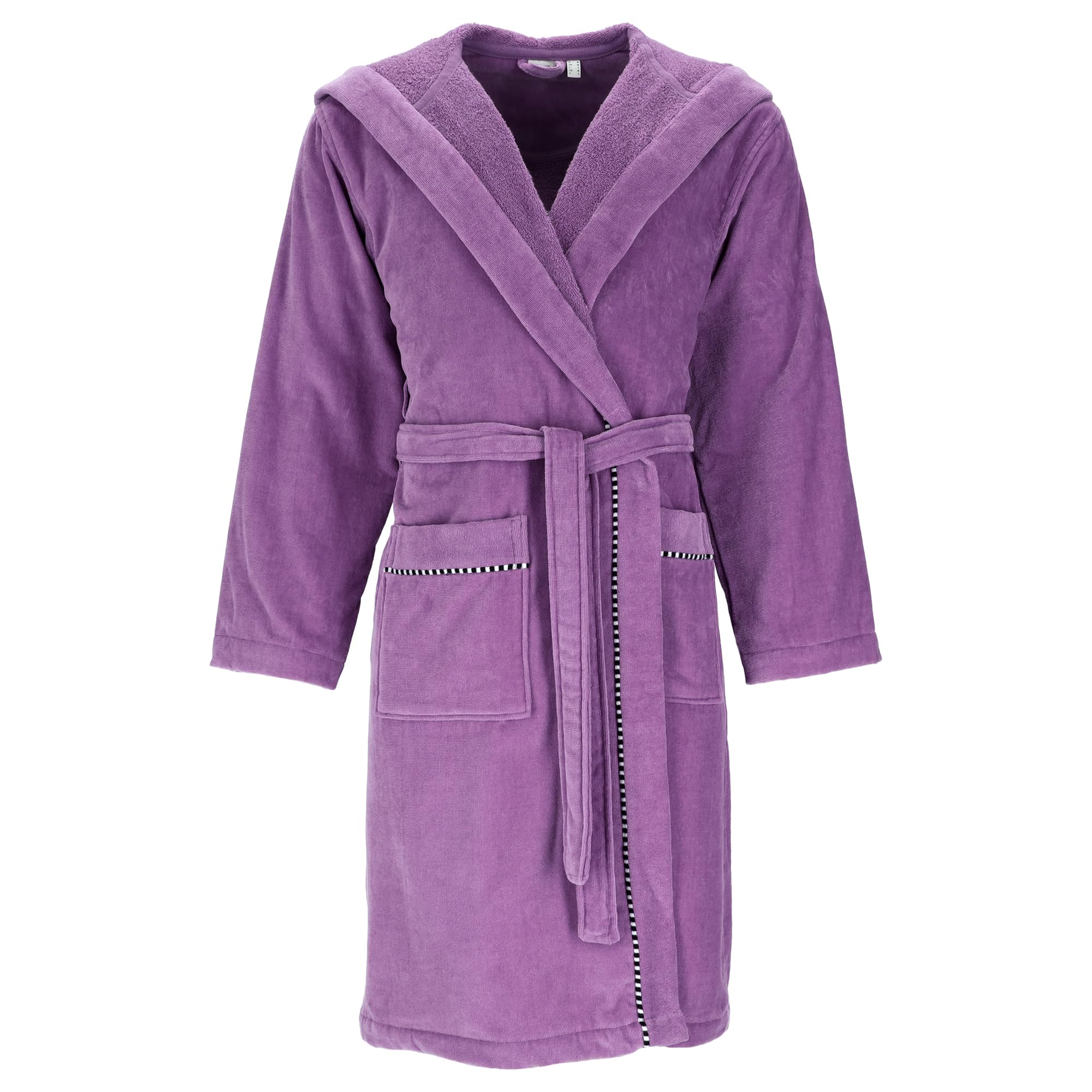 ESPRIT Albornoz de terciopelo, 100% algodón, Dark Lilac - 8380, S