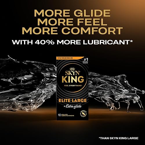 Miniatura 5 de SKYN King Elite - Condón grande sin látex, 10 unidades