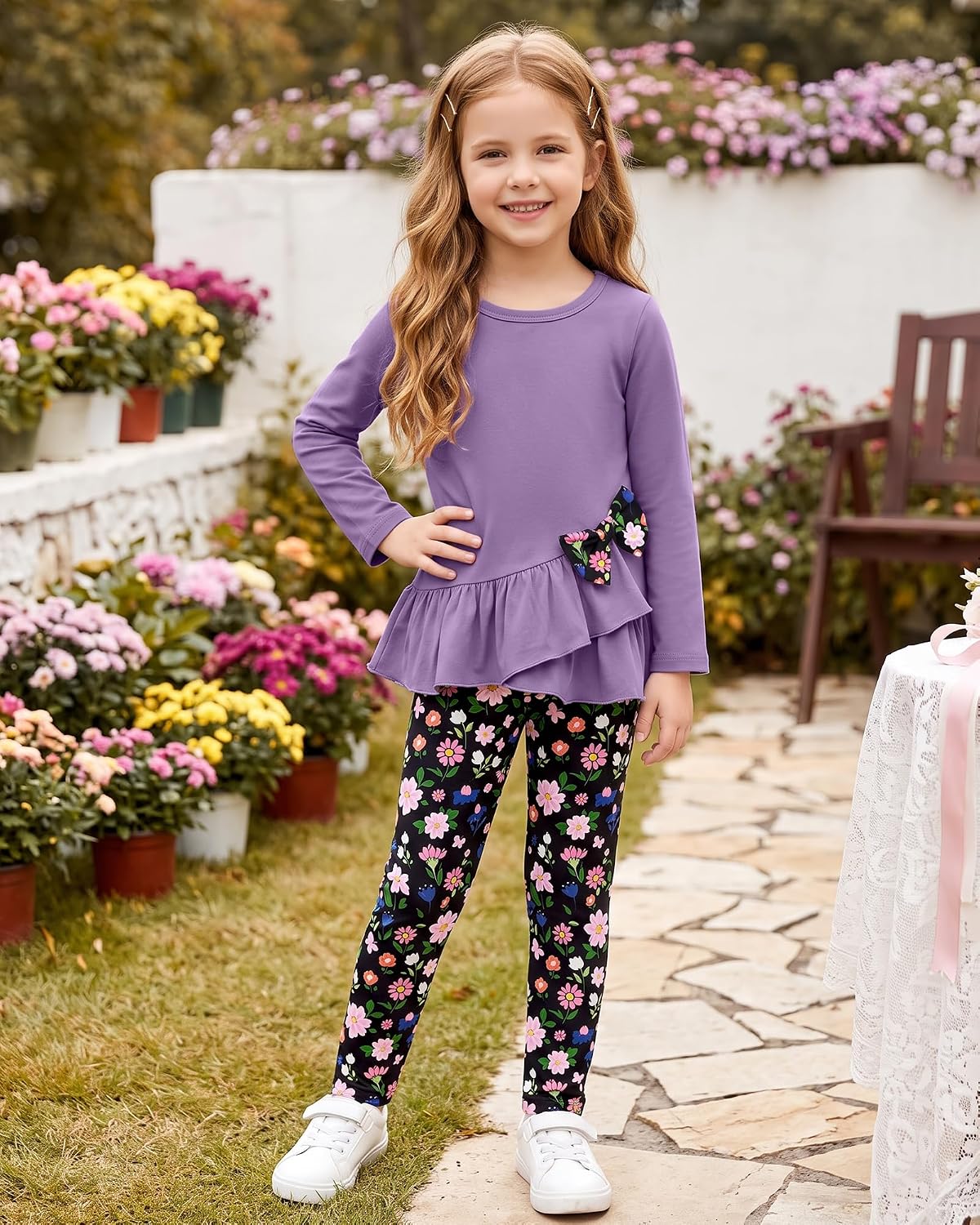 Toddler Girl Clothes 18M-8T Girls Fall Winter Outfit 2Pcs Set image 4