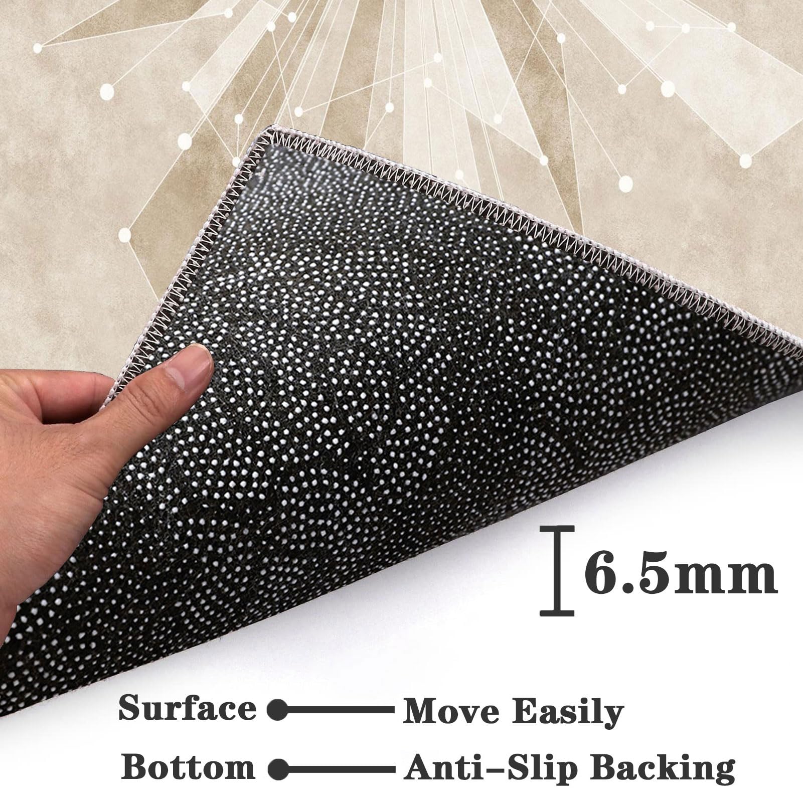 Tapis de Chaise de Bureau Gaming, 70 x 100 cm, Tapis de Sol Bureau Tissu, Tapis de Protection de Sol Chaise Bureau, Antidérapant, Tapis Protège Sol pour Sols Durs Convient au Bureau à Domicile