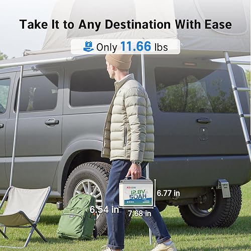 Miniatura 2 de Redodo Batería LiFePO4 de 12 V 300 Ah integrada de 200 A BMS, máx. 2560 W de potencia de salida, 4000-15000 ciclos profundos y vida útil de 10 años,