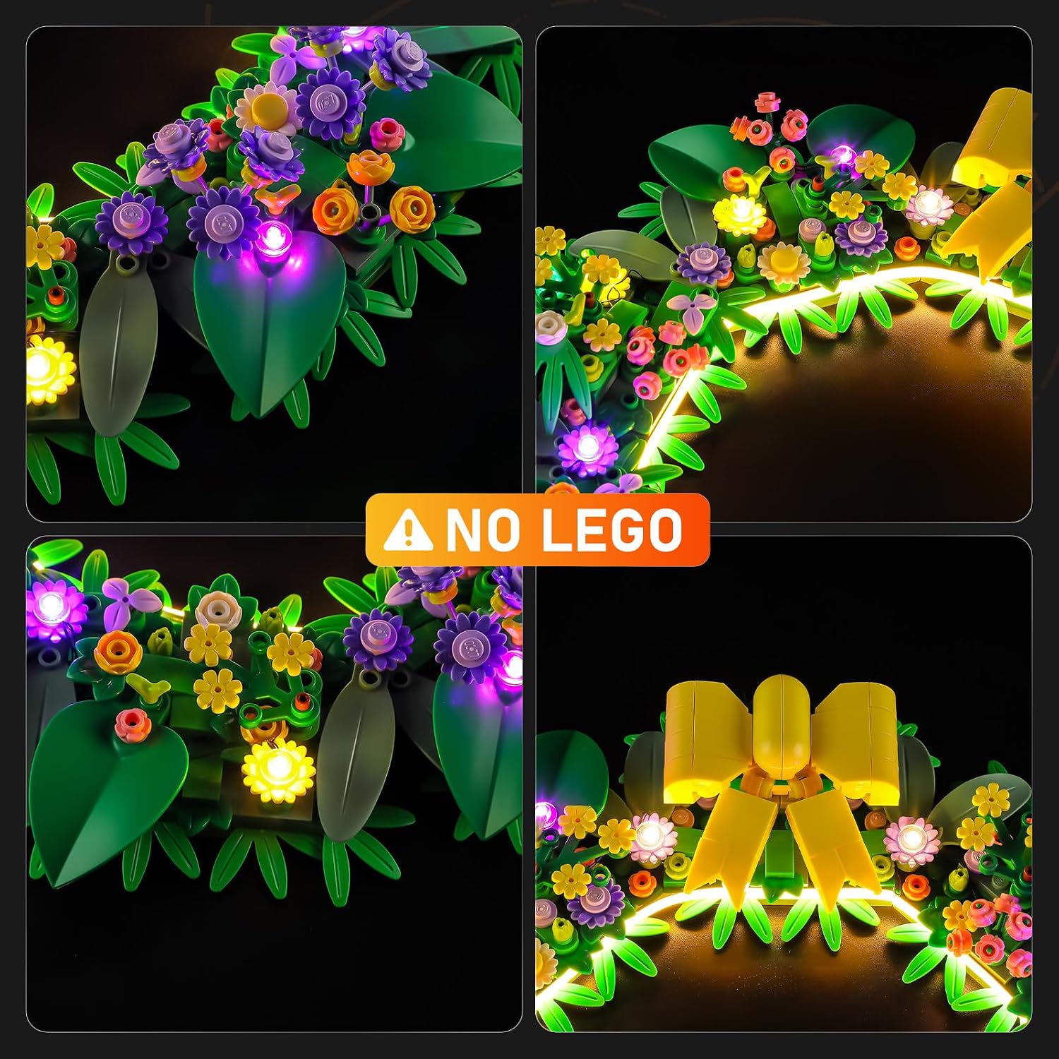 LIGHTAILING Led Light for Lego-40957 Easter Spring Wreath - Easy Install, Hidden Wiring, Home Decor & Gift-Ready (Model Not Included)