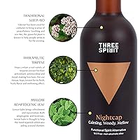 Vista 6 de Three Spirit Licor Alternativo Sin Alcohol - The Nightcap, 50cl Alt-Whiskey Relájate y Desconecta con Adaptógenos, Valeriana, Lúpulo y Melisa