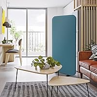 Vista 13 de DECOLAB Divisor de habitación de pie, división de privacidad de espacio, panel de pared portátil para estudio, apartamento, oficina, hogar, aula