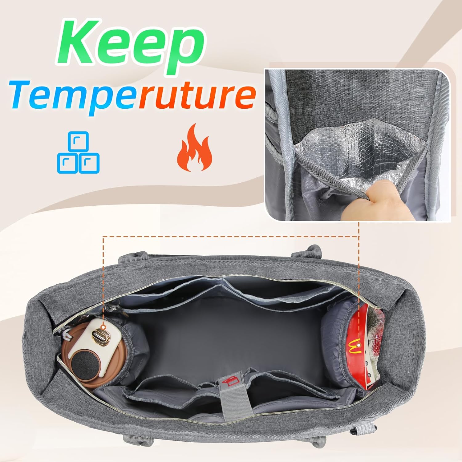 RAINSMORE Laptop Bag for Women 15.6 Inch Work Teacher Tote Nurse Bag Professional Laptop Tote Computer Messenger Shoulder Bags Large Handbag Business Office Work Briefcase - Image 4