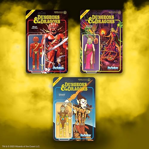 Miniatura 7 de Super7 Dungeons & Dragons Efreeti - Figura de acción de Calabozos y Dragones de 3.75 pulgadas con accesorio, coleccionables vintage y juguetes retro