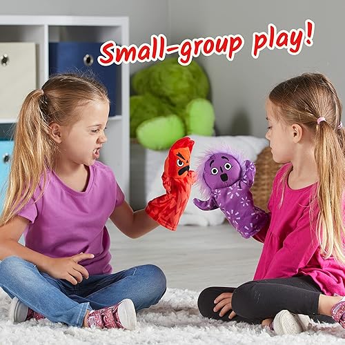 Miniatura 5 de hand2mind Feelings - Marionetas de mano familiares para niños, actividades de habilidades sociales, atención plena para niños, actividades