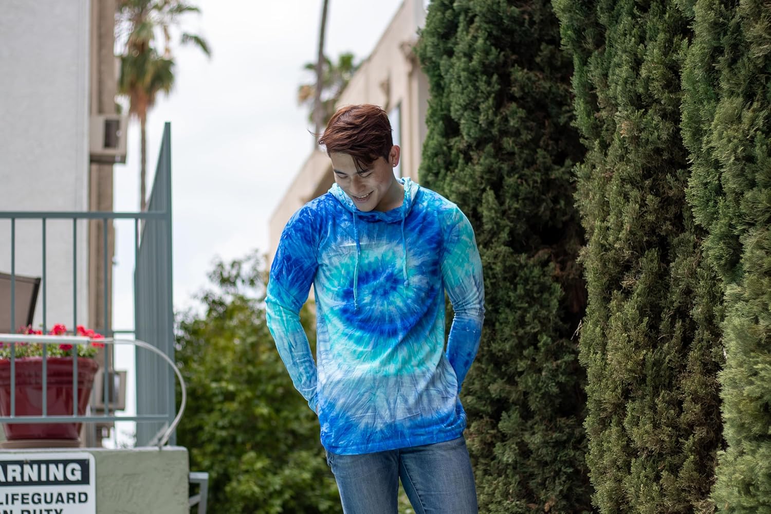 Colortone Tie Dye Long Sleeve Hoodies for Women and Men - Image 3