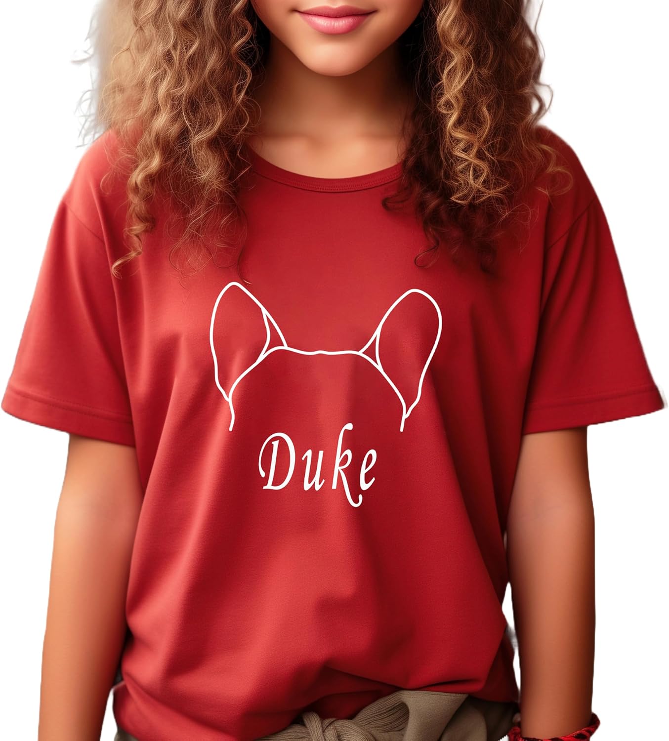 Custom Dog Mom Shirt for Women Pet Ears Sweatshirt with Name Unique Puppy Line Art Cute Dad Hoodie for DogDad Owner Lover - Image 4