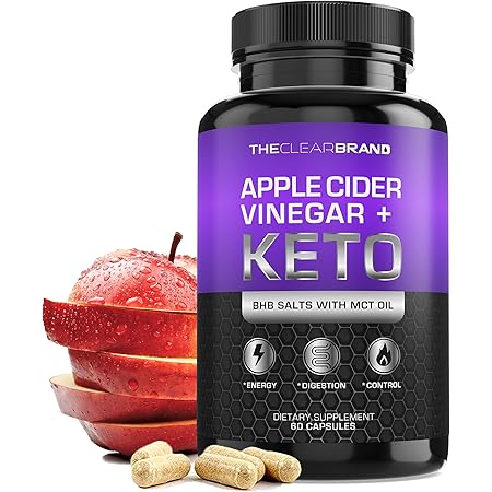 Amazon Com Keto Diet Pills Apple Cider Vinegar Bhb Salts Mct Oil Exogenous Ketones Capsules Supports Weight Management Boost Energy Increase Focus Fat For Energy For