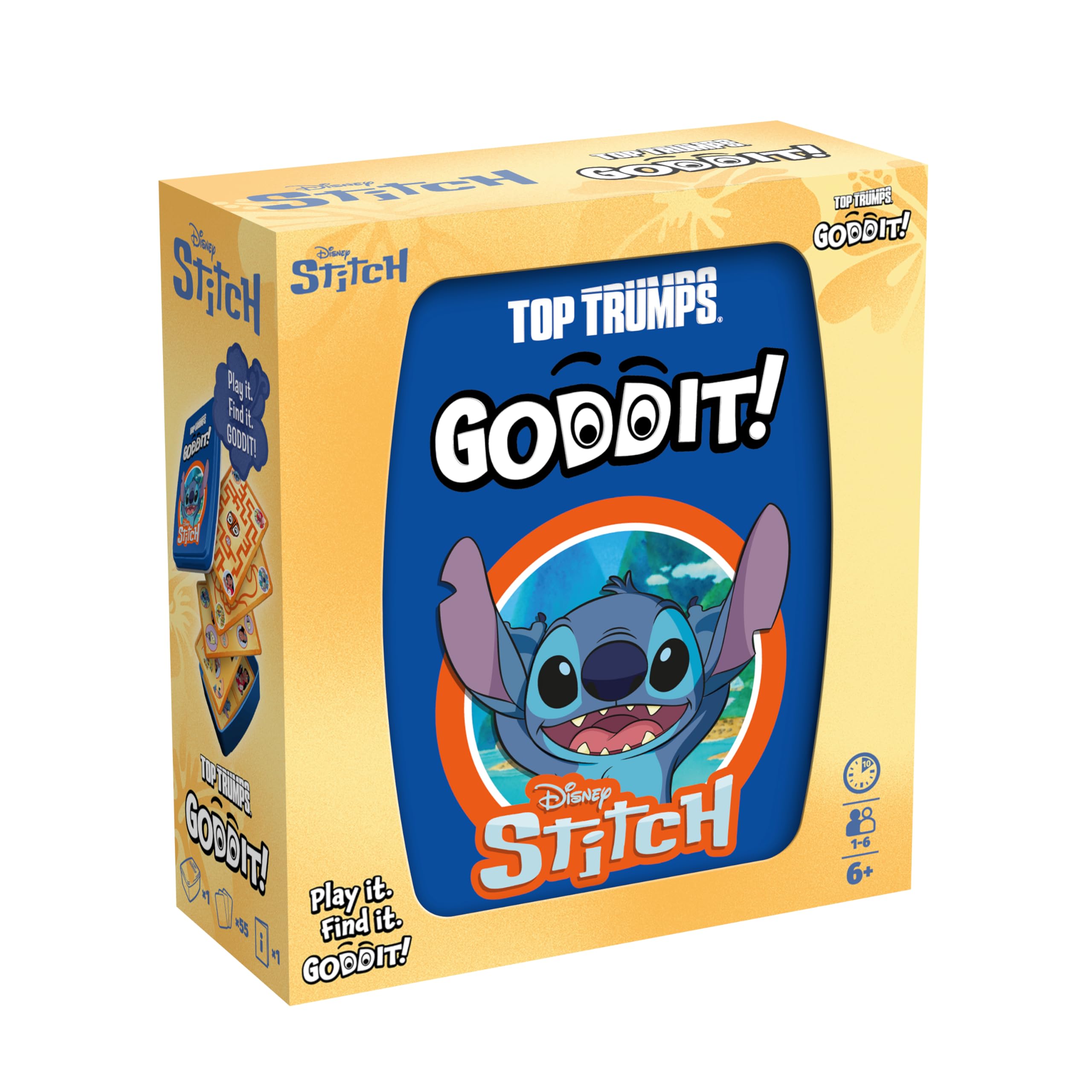 Top Trumps Stitch Goddit! Card Game for Kids and Adults Family Game Travel Game 1 to 6 Players Makes a Great Gift for Ages 6 plus