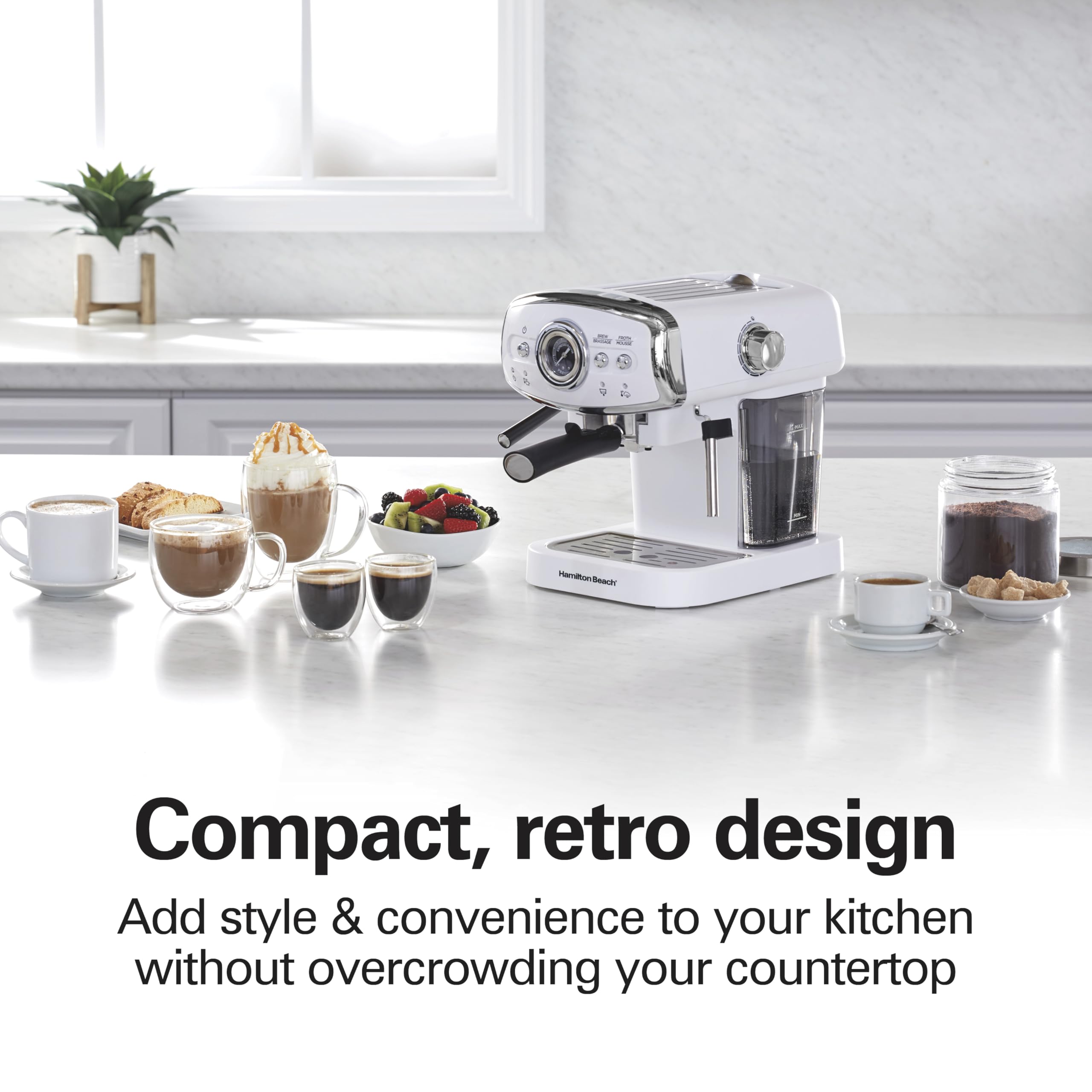 Hamilton Beach Espresso Machine - Cappuccino Latte -7