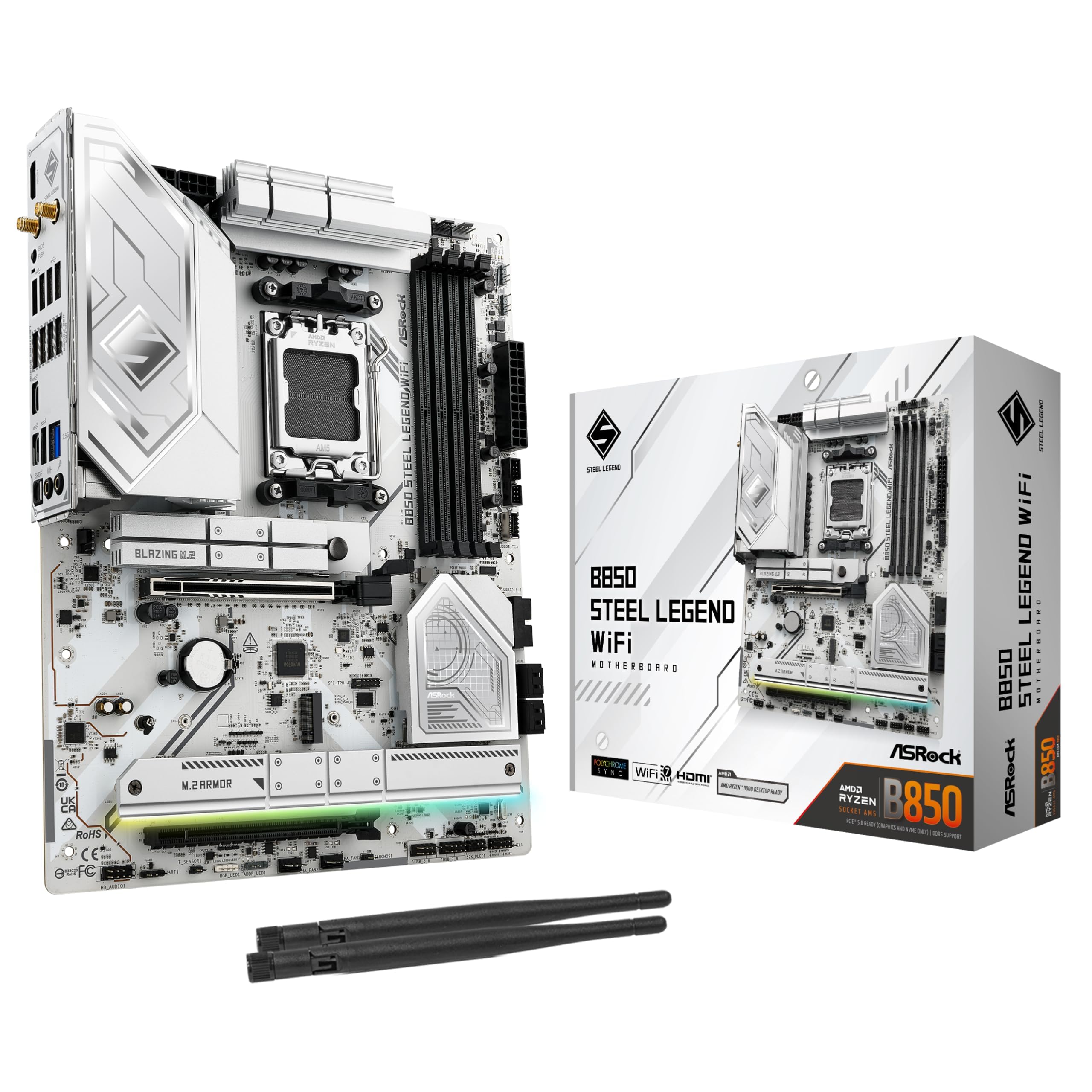 Amazon.co.jp: ASRock マザーボード B850 Steel Legend WiFi AMD Ryzen