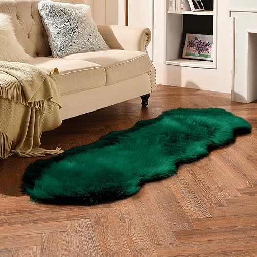 Vista 28 de duduta Tapete redondo de piel de oveja sintética color púrpura de 4 x 4 pies, peludo y mullido, lavable a máquina