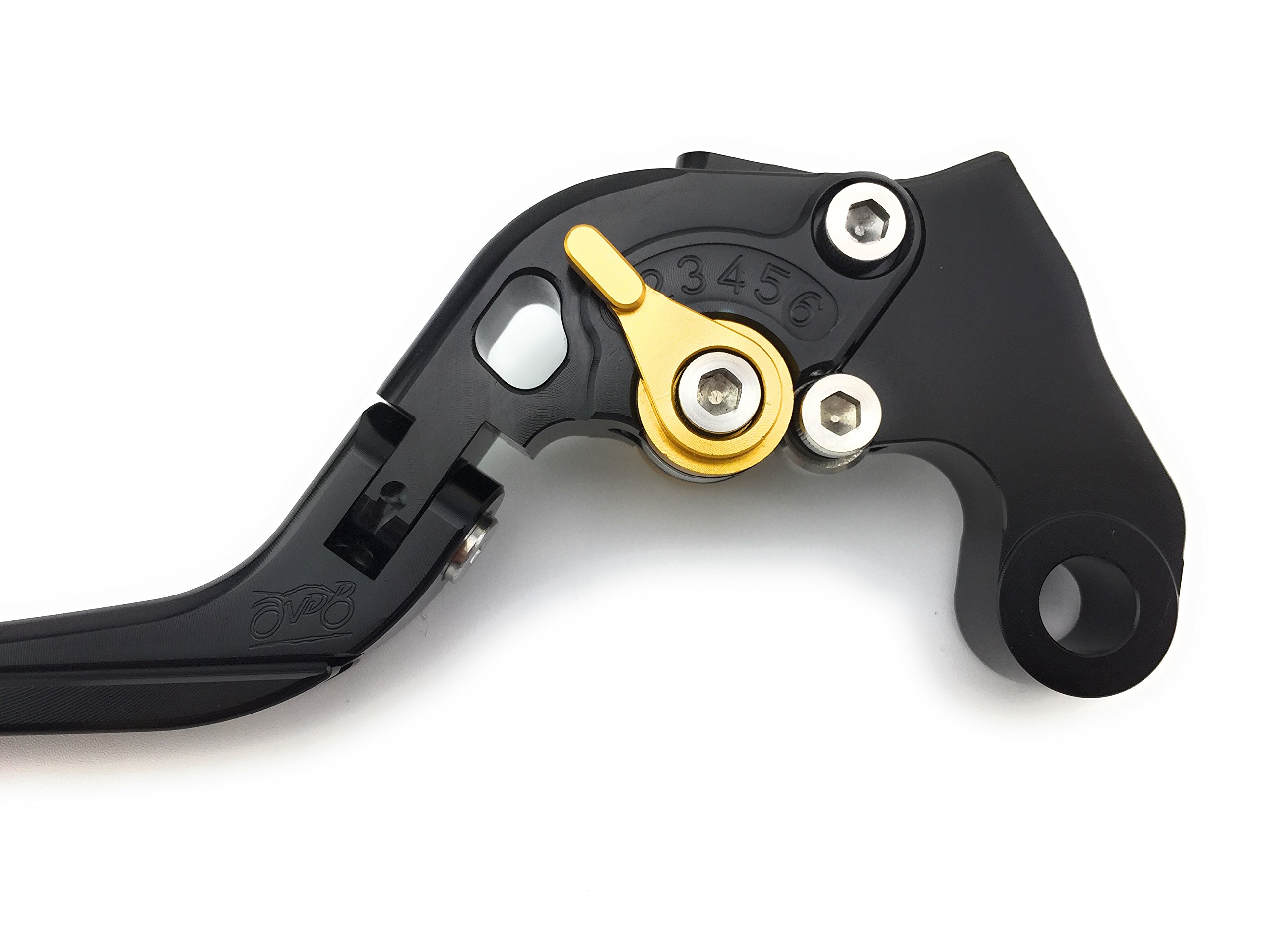 avdb-moto Coppia di leve regolabili e pieghevoli CNC Compatibile con Daytona 675R 2011 – 2017