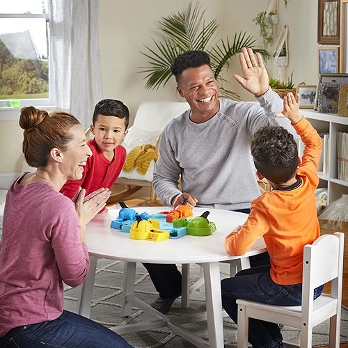 Miniatura 6 de Hungry Hungry Hippos - Juego de mesa para niños, juegos preescolares para 2 a 4 jugadores, juegos infantiles fáciles de jugar, juegos de mesa