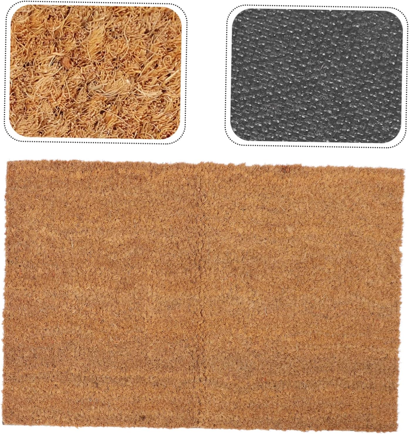 CHILDWEET Coconut Palm Silk Entry Mat Non-Slip Outdoor Rug for Front Door Absorbent Home Floor Mat