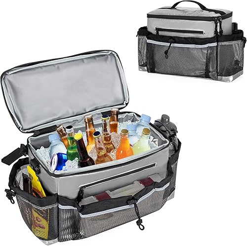 Pequeña hielera impermeable para kayak detrás del asiento, bolsa trasera de silla para asiento estilo silla de césped, baúl de hielo para kayak,