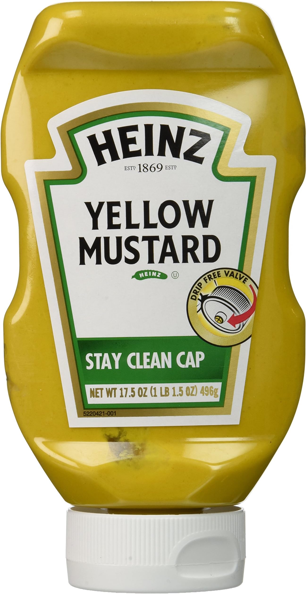 Heinz Easy Squeeze Mustard, 17.5 oz