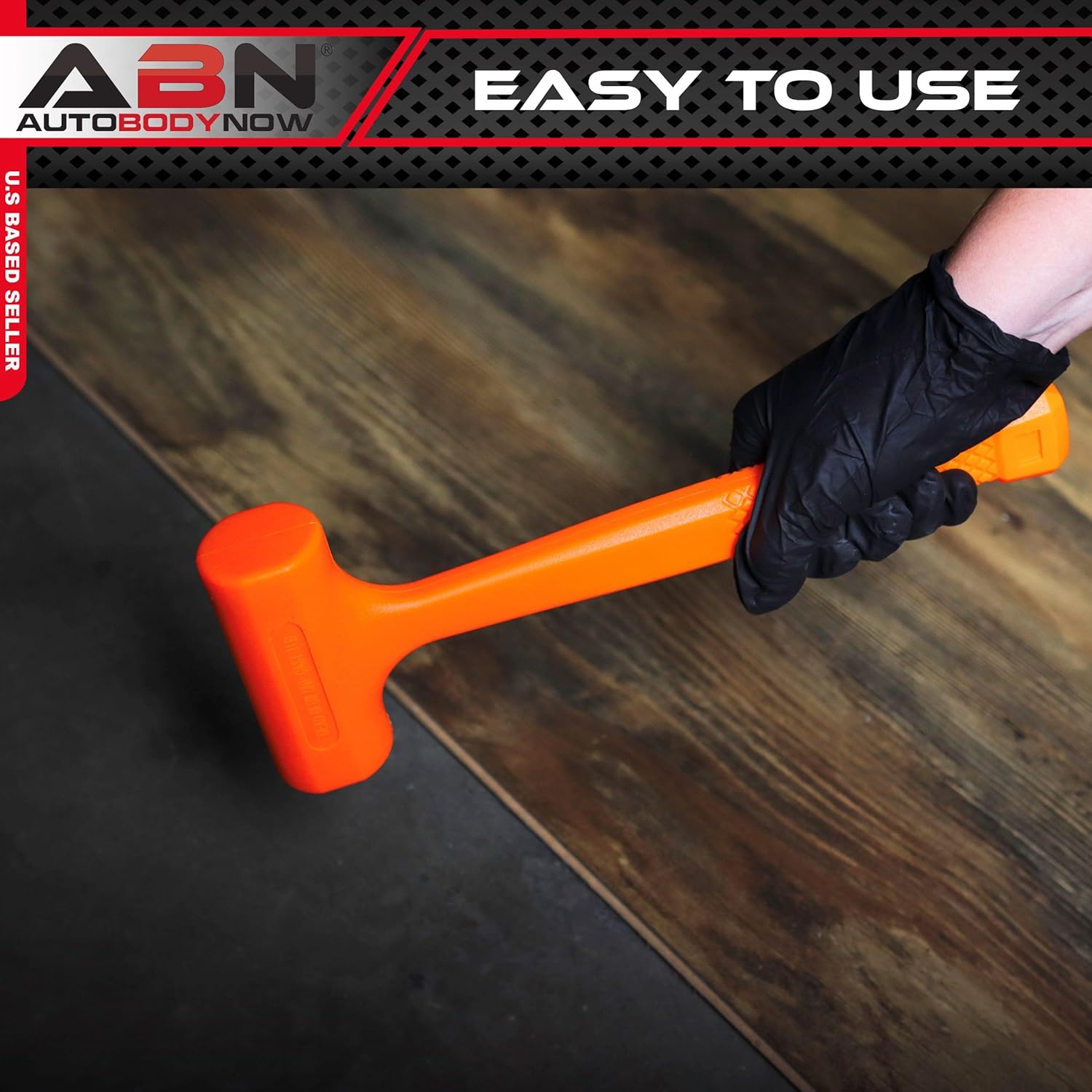 ABN Dead Blow Hammer, 1 lb Pound – Unicast Mallet with Non-Marring Rubber Coating