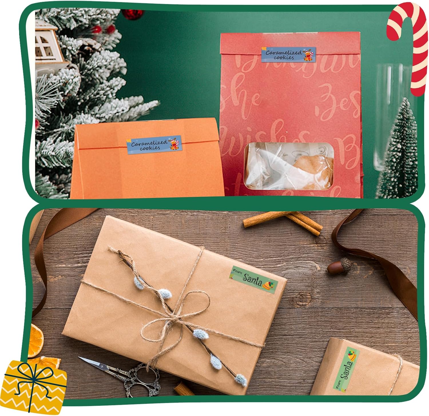 NIIMBOT Christmas Labels for D110/D11/D101 Label Maker,14 x 50 mm (0.55'' x 1.97''), Thermal Label Tape for Christmas Home Office Labeling, Meowy Xmas Pattern - Image 6