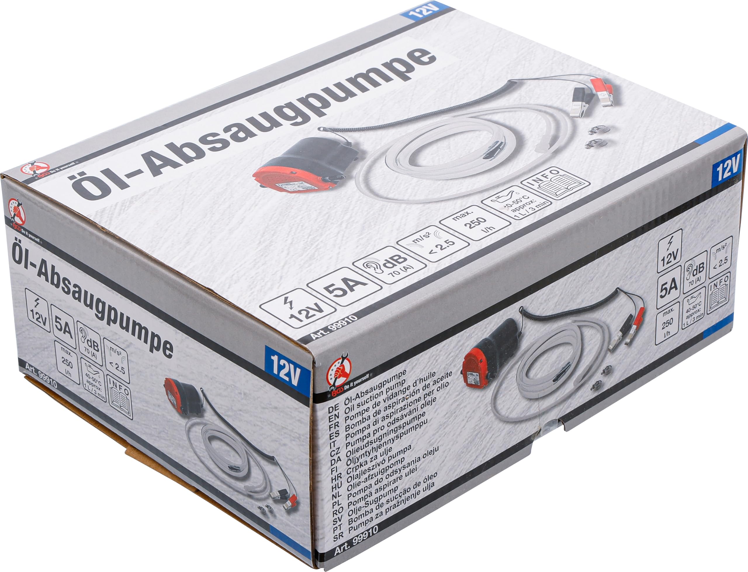BGS Diy 99910 | Pompa di aspirazione per olio | 12 V