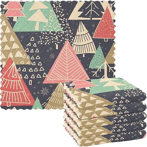 KLL Paño de limpieza de coche de Navidad, fregadero de cocina, toalla de cocina de granja, toallas de mano, toallas de cocina de algodón absorbente