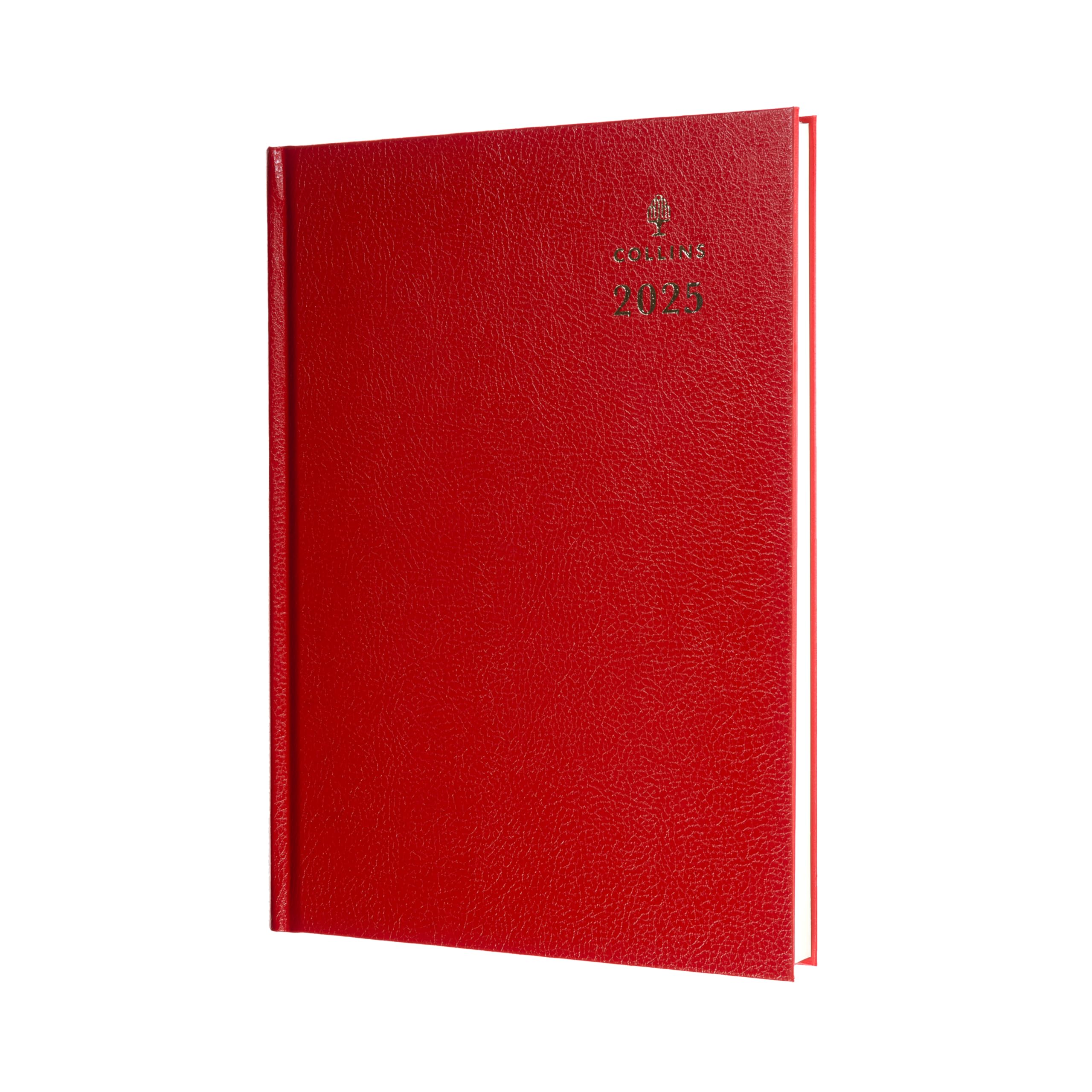 Collins Standard Desk 2025 Diary for Professionals - A4 Day to a Page Business Diary - Red - (44.15-25) - Premium Business Planner with Hardback