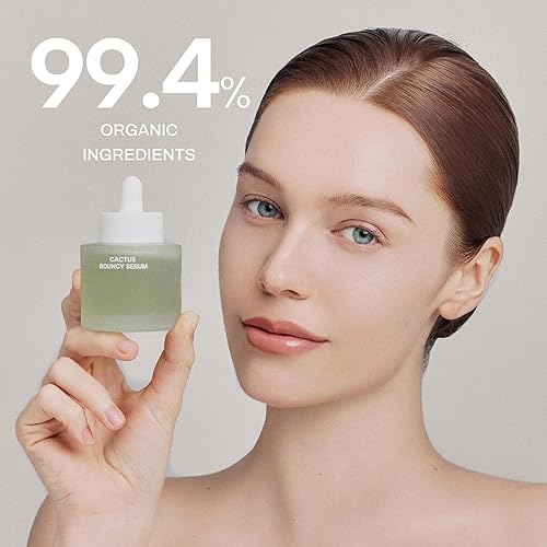 Miniatura 2 de Whamisa Fresh Cactus Bouncy Serum para la cara, 99.47% orgánico Opuntia Ficus-Indica Cactus Extracto, Triple función hidratante, 72 horas de