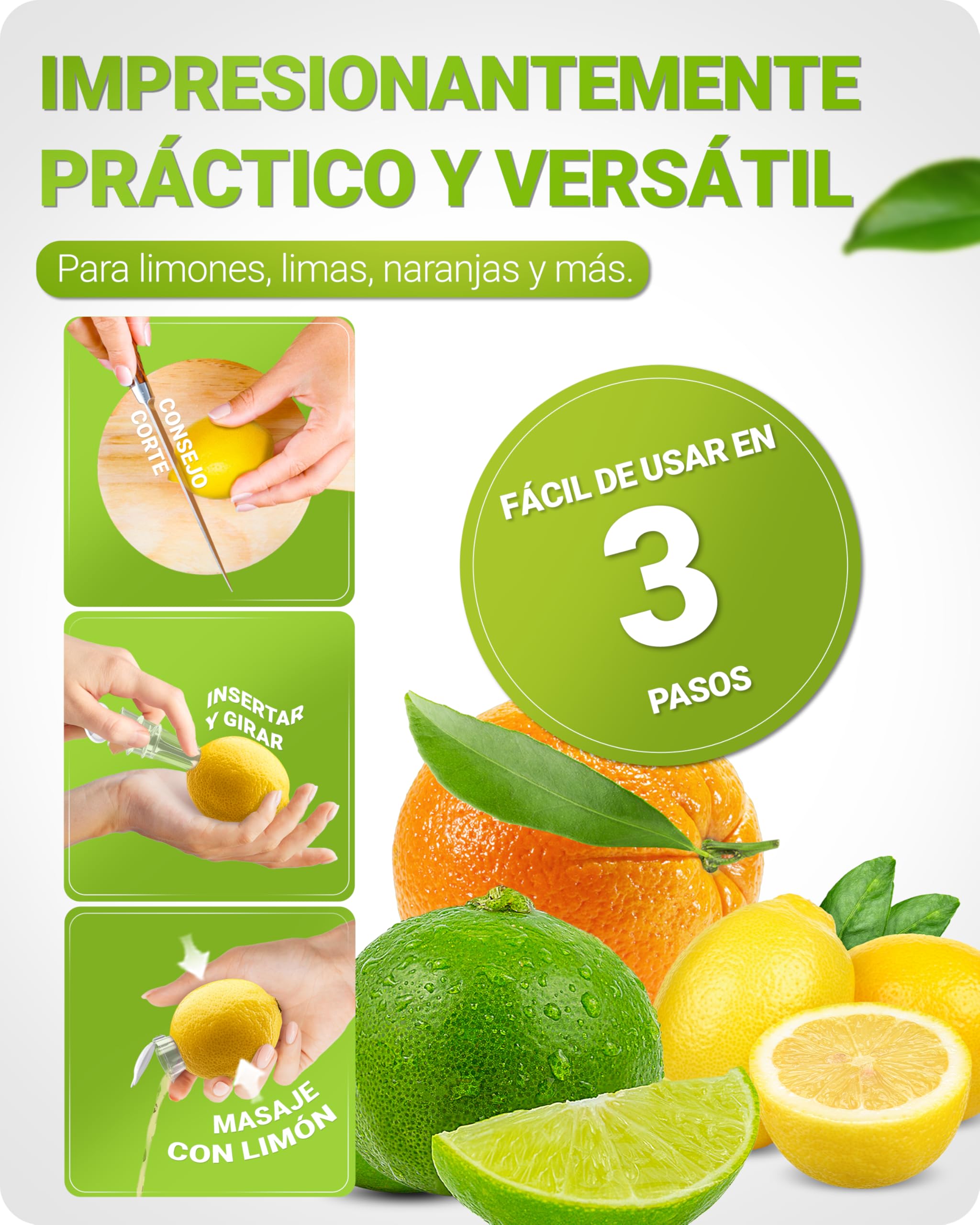 Exprimidor Original para Limones y Naranjas - Boquilla Incluida