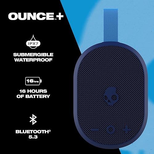 Miniatura 2 de Skullcandy Ounce+ - Altavoz Bluetooth inalámbrico - IPX7 Mini altavoz portátil impermeable con batería de 16 horas, estéreo inalámbrico verdadero y