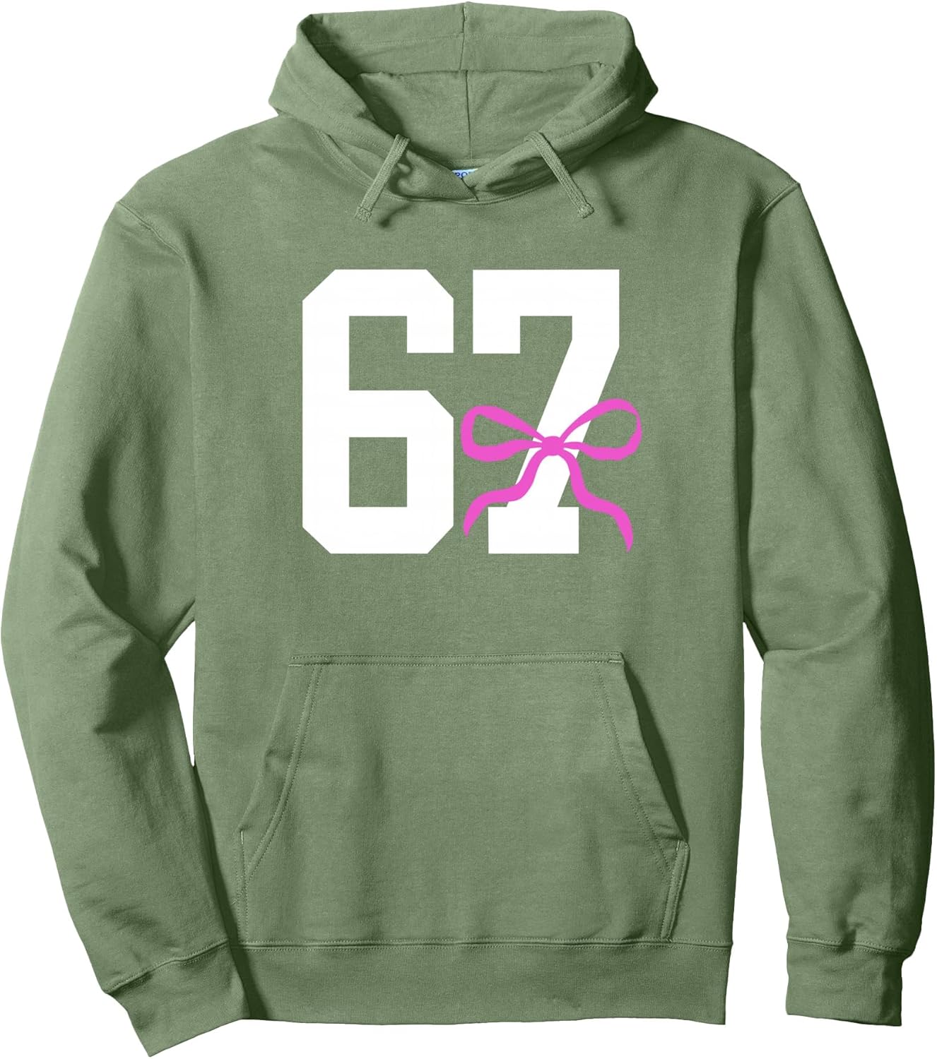 six seven 67 meme Number 67 Coquette Bow for women girls Pullover Hoodie