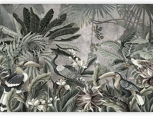 Miniatura 23 de artgeist - Mural retro, 138 x 101 pulgadas, papel tapiz no tejido XXL, decoración de vellón, imagen de impresión fotográfica, flores, animales y