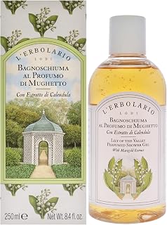 L'Erbolario Shower Gel – Gentle Body Soap for Sensitive Skin – Soothing and Refreshing Floral Body Wash for Daily Care – Lily of the Valley - 8.4 oz