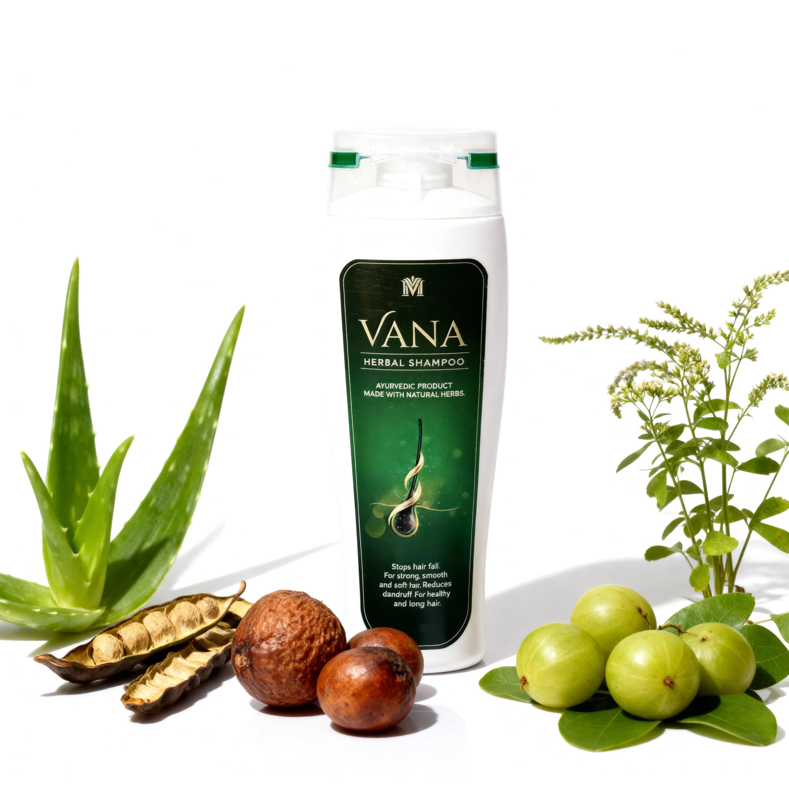 Herbal VANA Shampoo 300ml | Super Saver Pack Of 1 (300 ml) | Good For Healthy Hair Helps In Preventing Dandruff Treat Scalp Problems Improves Hair Growth Good For Smooth |-image-45