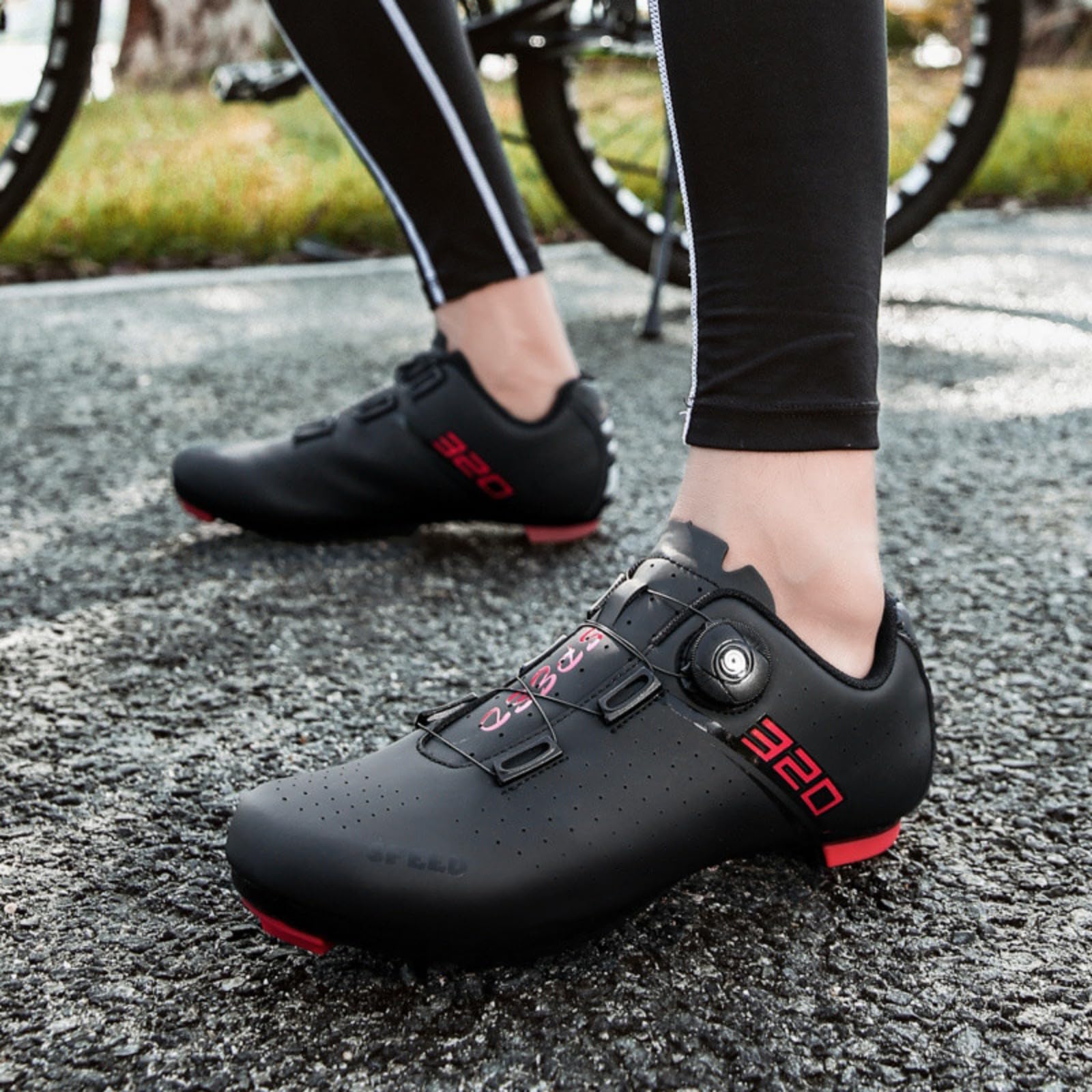 Mateju Fahrradschuhe Herren Damen Ohne klick, 36-47EU Fahrradschuhe Herren Damen mit Gummisohle rutschfeste Atmungsaktive No-Lock für Outdoor Radschuhe