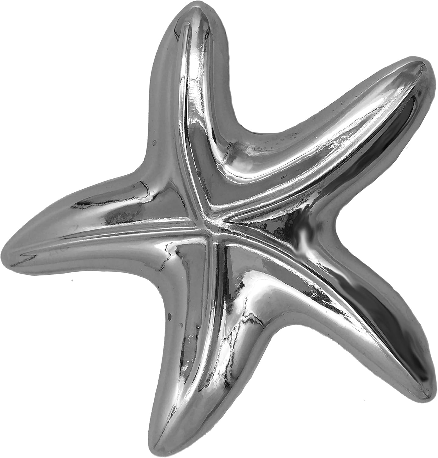 FASHIONCRAFT 4870 Starfish Design Bottle Opener Favors, Shiny Silver Chrome Metal, 1