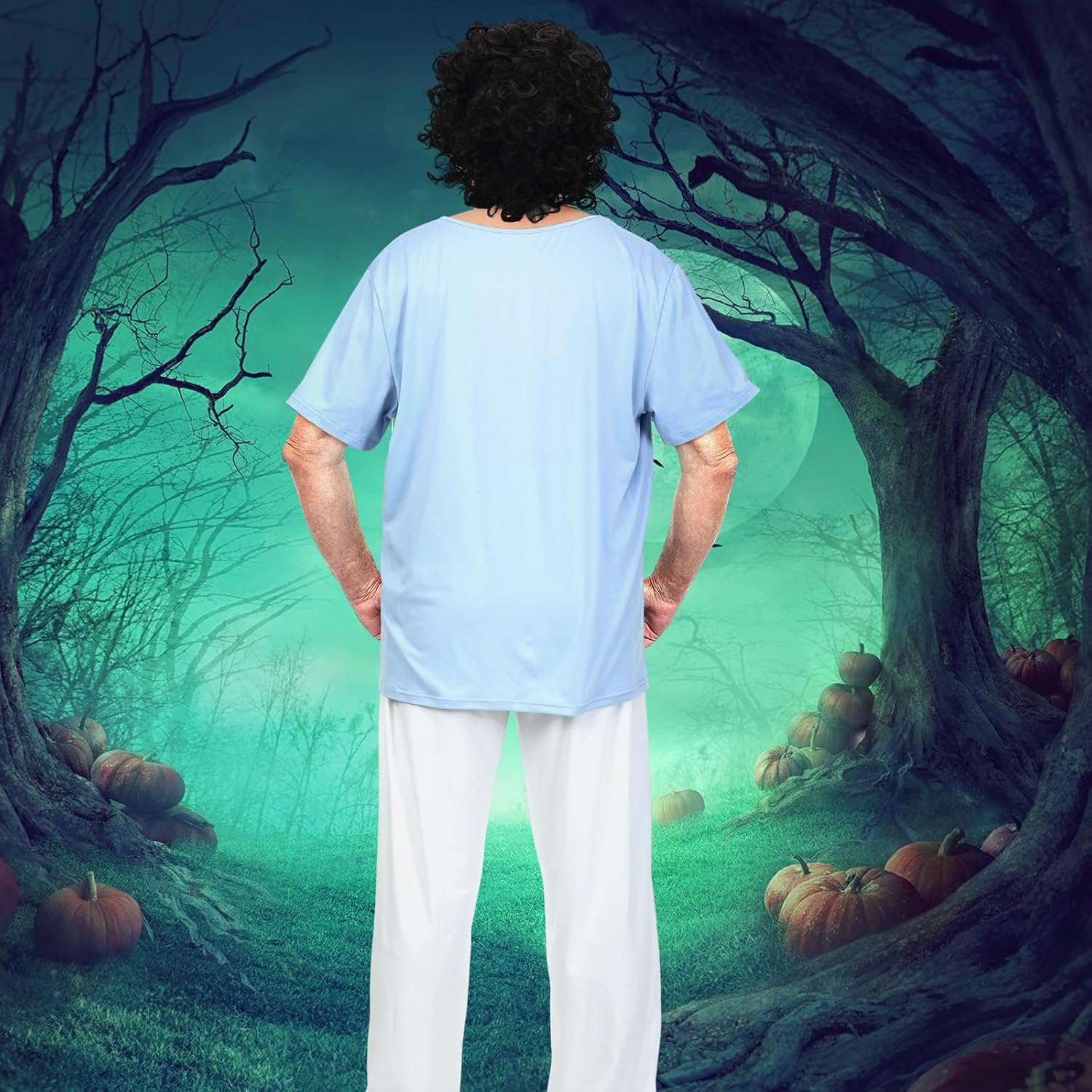 Mepase Halloween Leisure Costume for Men Casual Luchador Incognito Wrestler Halloween Outfit Accessories - Image 7