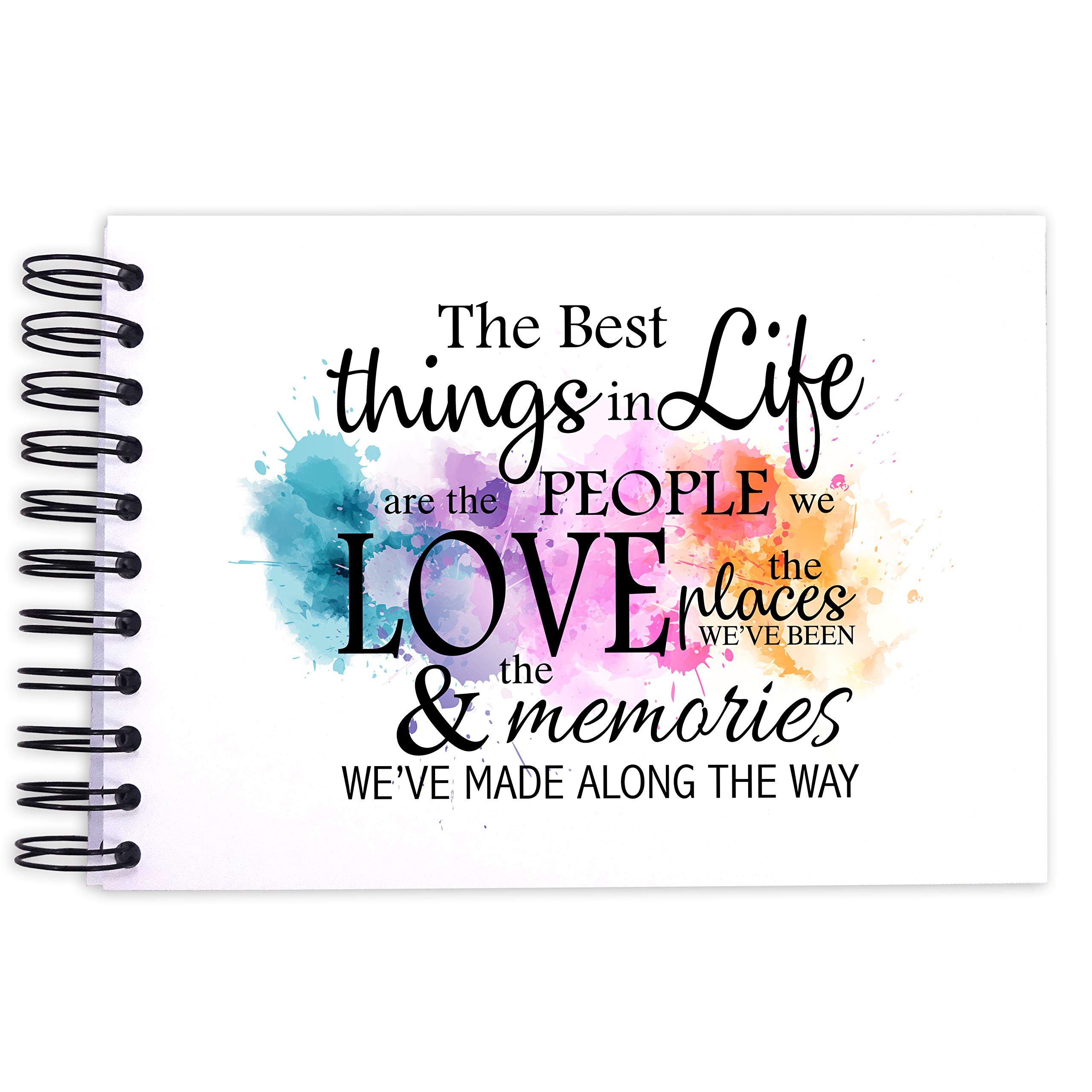 A3/A4/A5 Splash Life Friends & Family, Scrapbook, Card Pages, Photo Album, Memory Keepsake, Landscape (A5 (Kraft Pages))