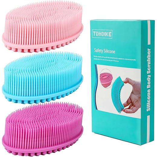 TDHDIKE Silicone Scrubber Set - Gentle Exfoliation