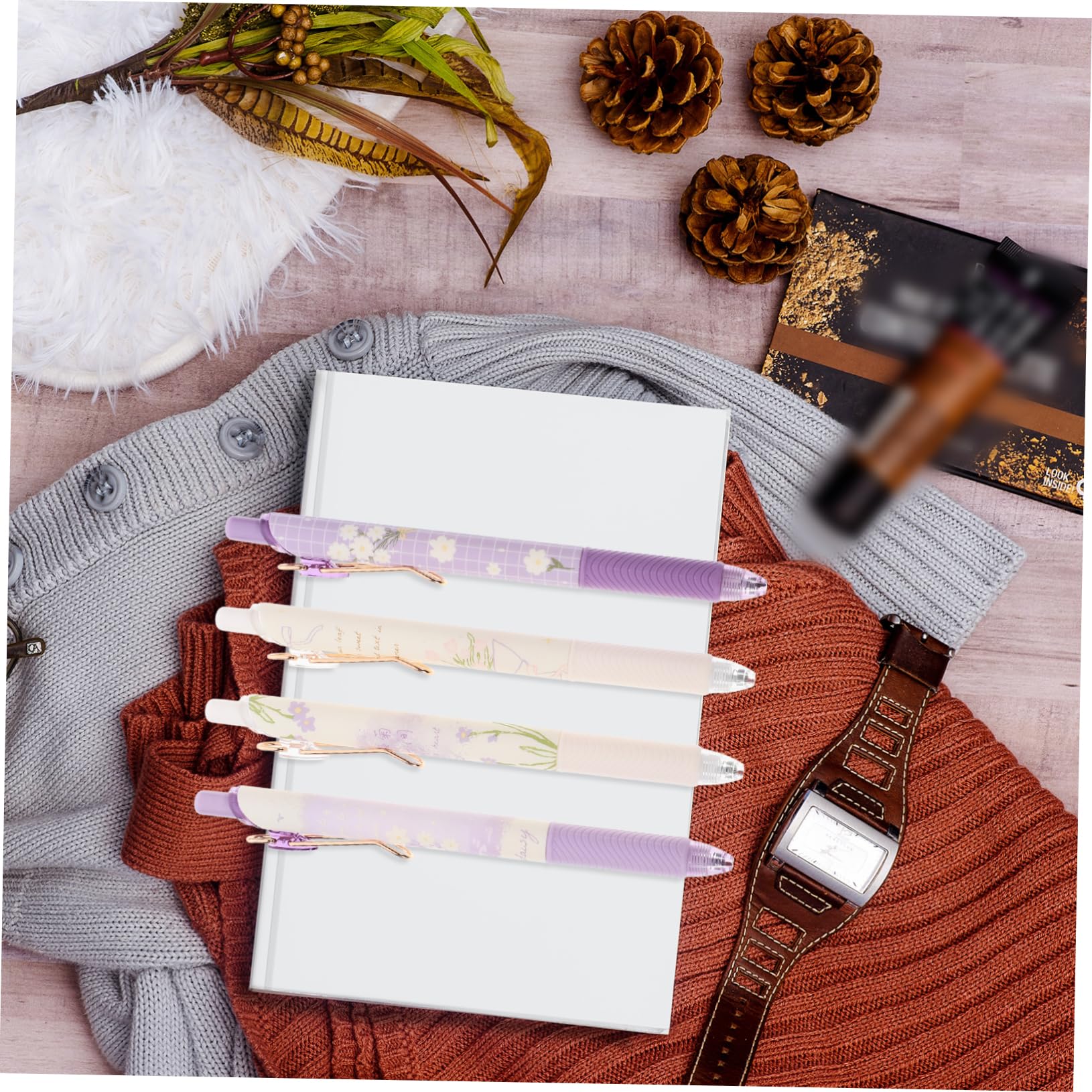 VILLCASE 5 Sätze Gel Stift Farbige Stifte Kunststifte Für Erwachsene Pastell Multipack Gelstift Drücken Student Gelstift Büro Einfacher Gel-nachfüllung 4 Stück * 5