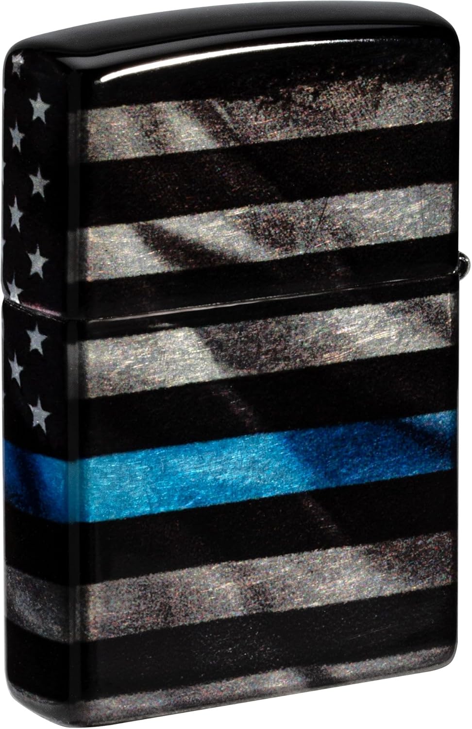 Zippo Lighter: Police Flag with Blue Line - 540 Fusion 81562