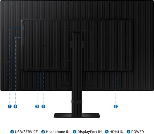 Miniatura 9 de SAMSUNG Monitor de alta resolución ViewFinity S7 (S70D) de 27 pulgadas 4K UHD con HDR10, múltiples puertos, soporte de fácil instalación, cuidado