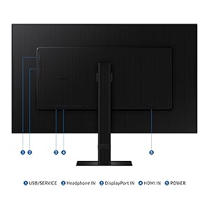 SAMSUNG 27-Inch ViewFinity S7 (S70D) Series 4K UHD High Resolution Monitor with HDR10, Multiple Ports, Easy Setup Stand, Advanced Eye Care, LS27D702EANXGO, 2024