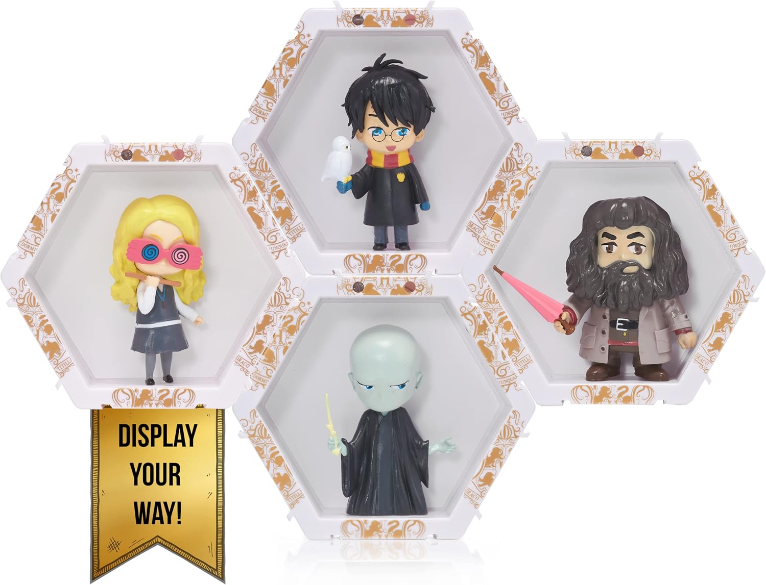 WOW! PODS Harry Potter and Hedwig Wizarding World Light-Up Bobble-Head, Black, 10 cm de alto - Image 5