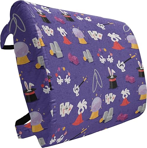 Miniatura 247 de Lunarable Teal Travel Pillow Neck Rest, Aquatic Fauna Theme Hand Drawn Style Various Starfish in Blue Shades, Memory Foam Traveling Accessory for