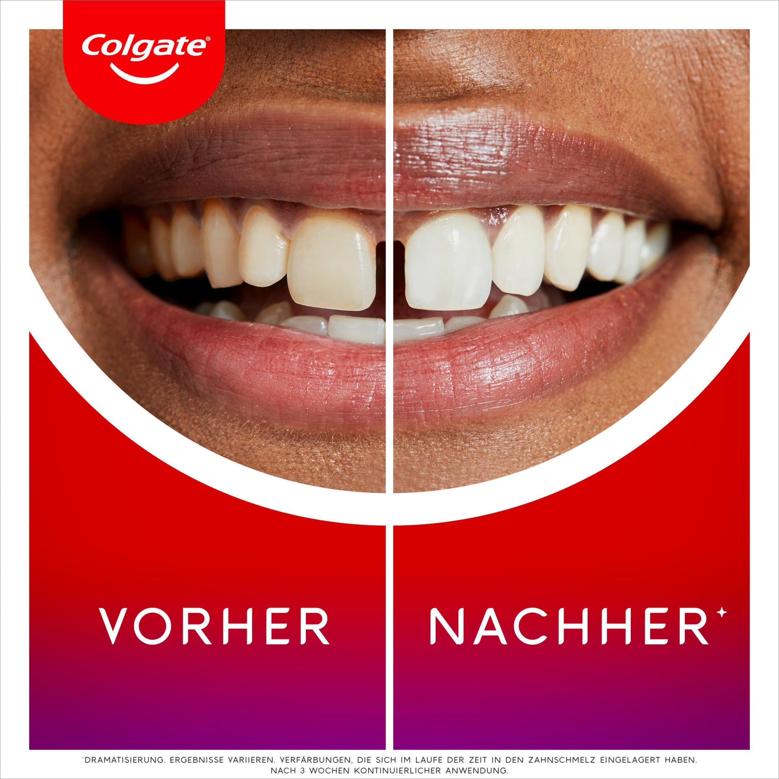 Colgate Max White Ultimate Radiance pasta do zębów 75 ml | natychmiastowe rozjaśnienie zębów* | Colgate pasta do zębów usuwa głęboko osadzone przebarwienia** | Delikatna dla szkliwa zębów