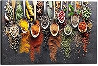 Vista 43 de Arte de decoración de pared para comedor, cocina, cocina, comedor, especias, verduras, cocina, comedor, decoración de pared, pintura artística